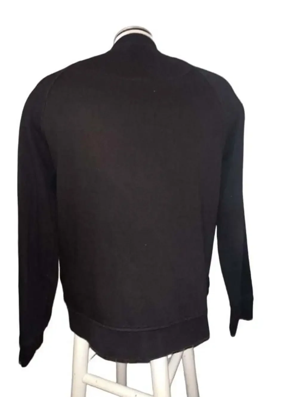 Wonder Nation Black Quilted Bomber Jacket Full Zip